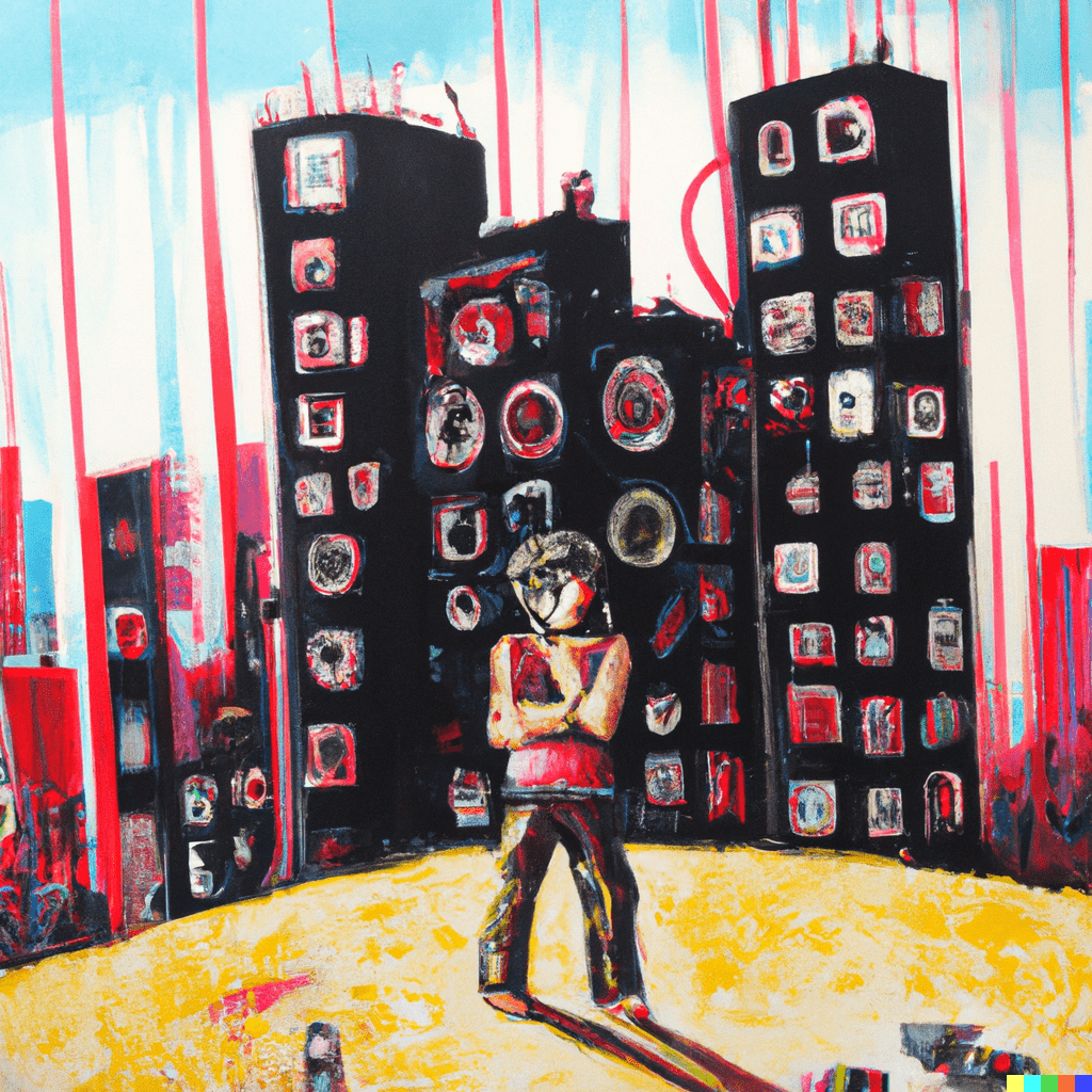 An AI generated art: Techno Lover in Berlin