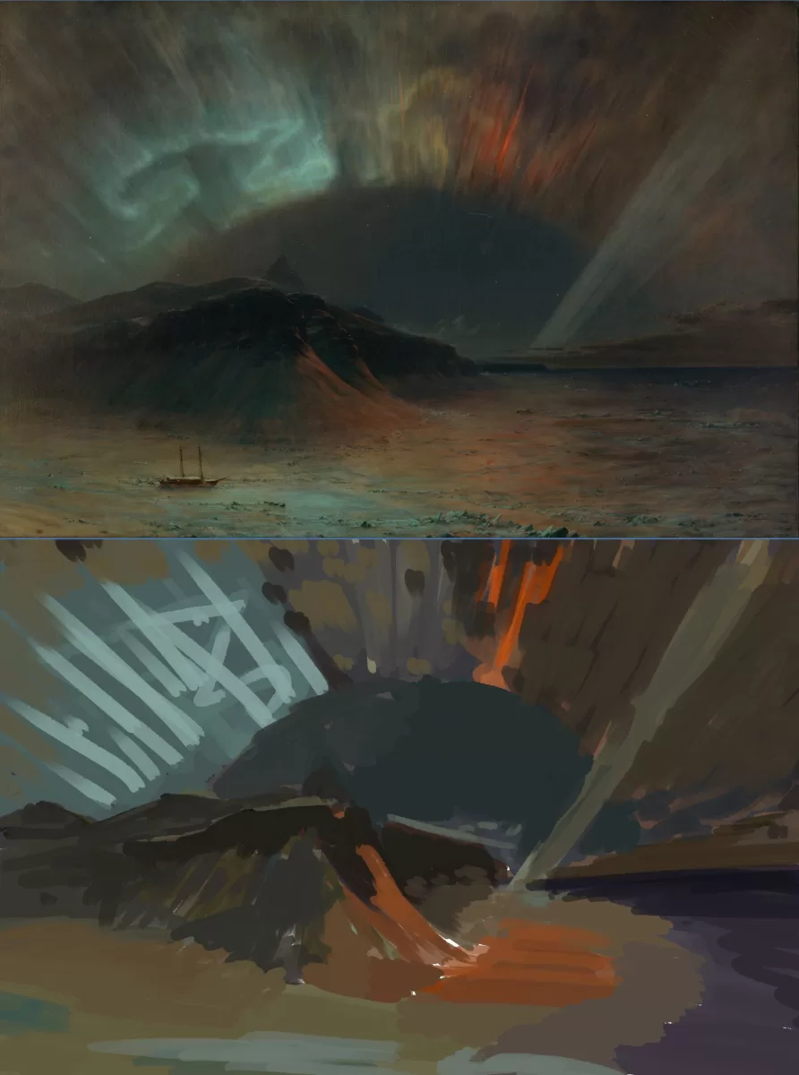 Colour study of a painting to learn colours in photography