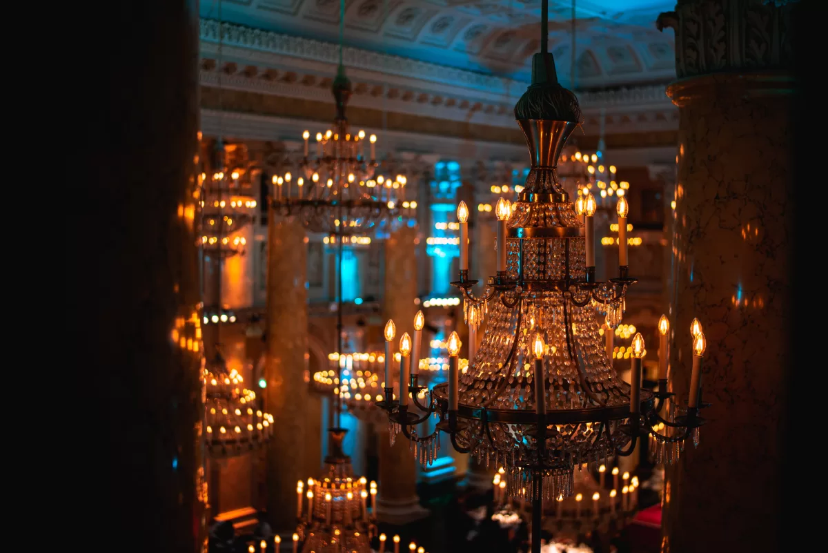 Event hall in hofburg photographed by  Berlin corporate event photographer Fedor Vasilev
