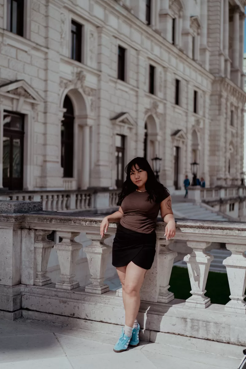 Vacation photoshoot in Vienna. Portraits in unique locations for tourists
