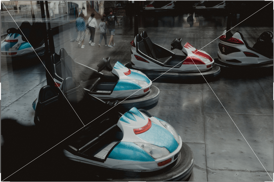 Example of use of golden triangle rule in photography